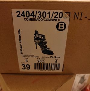 zara heels brand new